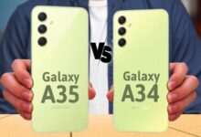 مقایسه گوشی گلکسی A35 سامسونگ با گلکسی A34