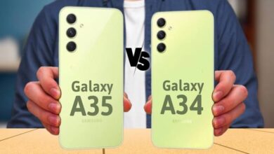 مقایسه گوشی گلکسی A35 سامسونگ با گلکسی A34