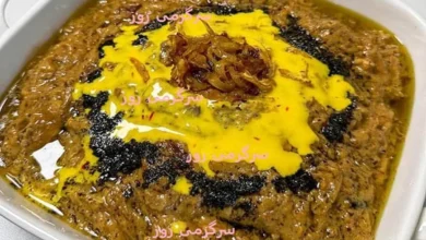 غذای ساده برای شام | کشک و بادمجان اصفهانی رستورانی ساده و خوشمزه