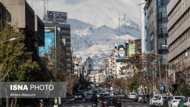 کاهش دمای هوای تهران از جمعه